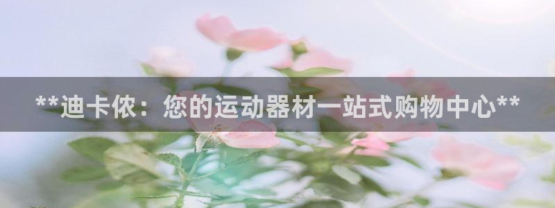 意昂集团官网：**迪卡侬：您的运动器材一站式购物中心